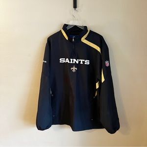 EUC Reebok On Field New Orleans Saints Jacket XL